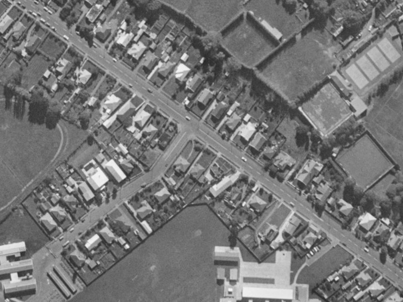 34 Hoon Hay Road from the air, 1970-1974