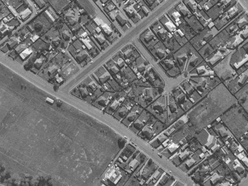 36A Domain Terrace from the air, 1970-1974