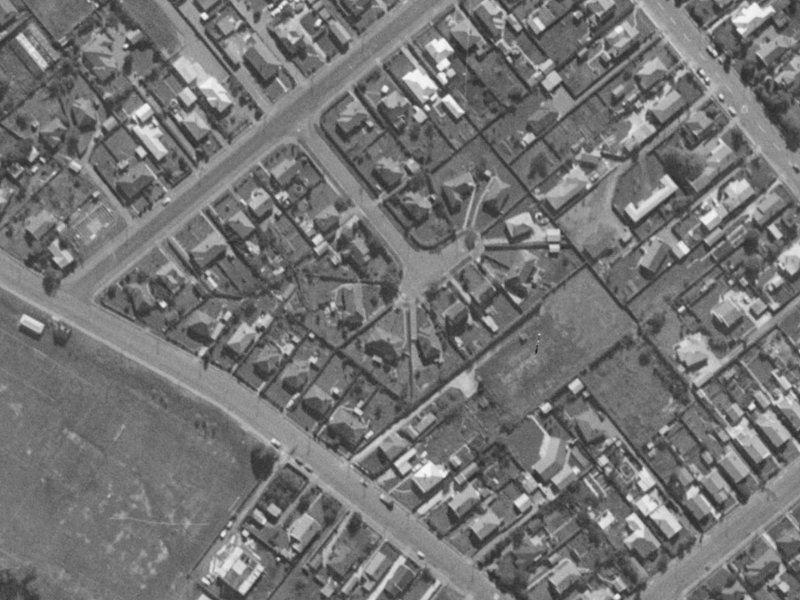 14 Bayley Place from the air, 1970-1974