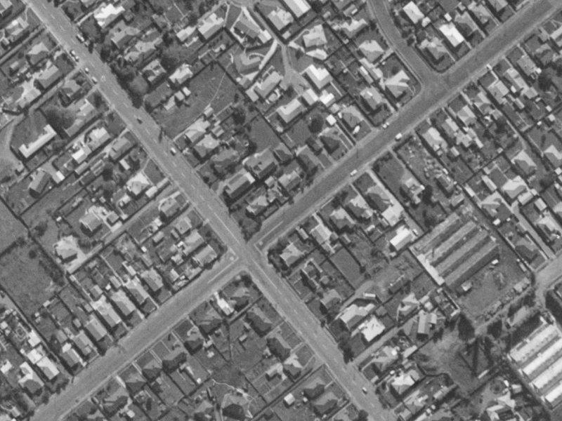 49 Cobham Street from the air, 1970-1974
