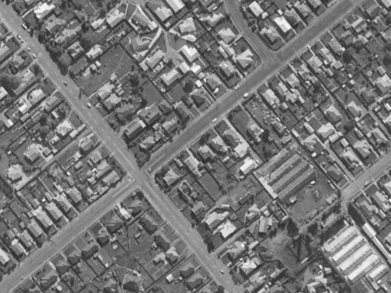 54 Cobham Street from the air, 1970-1974