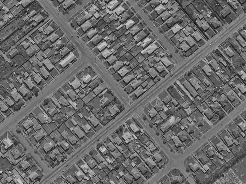14 Simeon Street from the air, 1970-1974