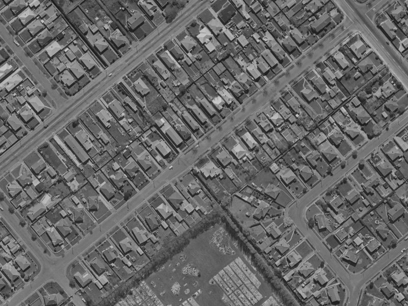 54 Roker Street from the air, 1970-1974