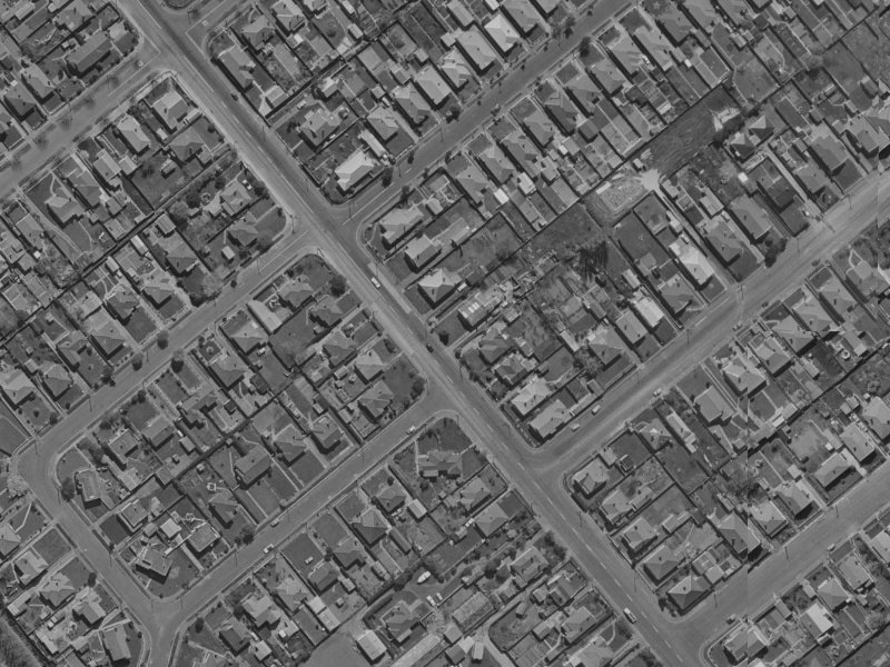 112 Selwyn Street from the air, 1970-1974