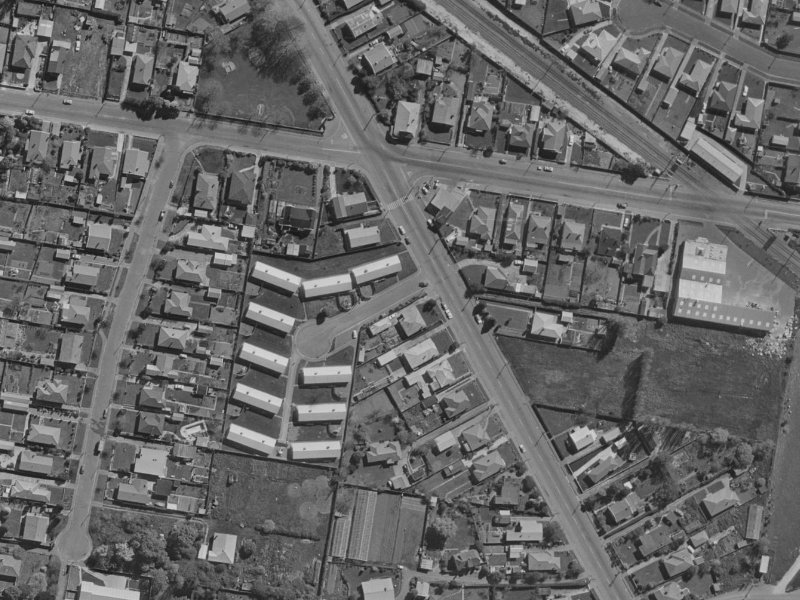 Mary Mclean Place from the air, 1970-1974