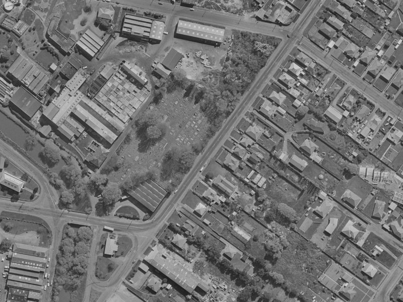 72 Rutherford Street from the air, 1970-1974