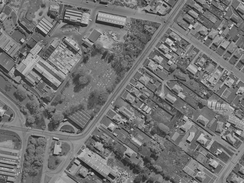 77 Rutherford Street from the air, 1970-1974