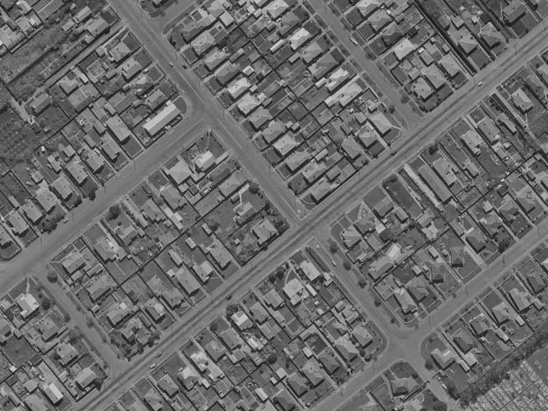 9C Simeon Street from the air, 1970-1974