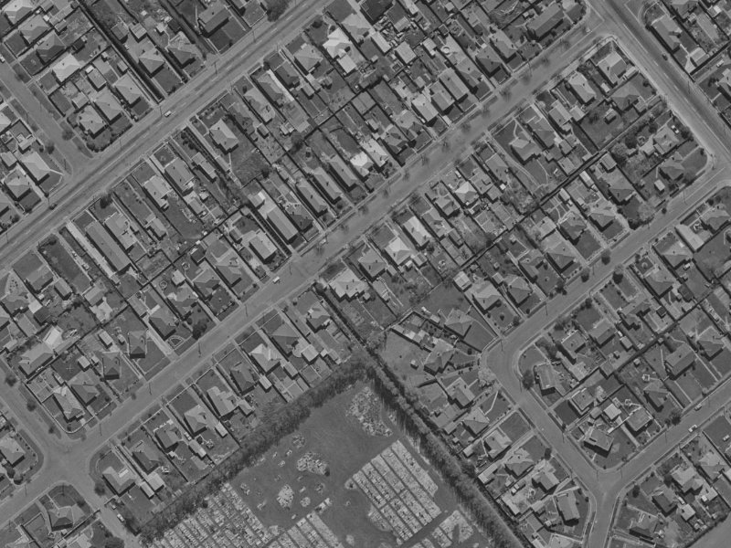 56 Roker Street from the air, 1970-1974