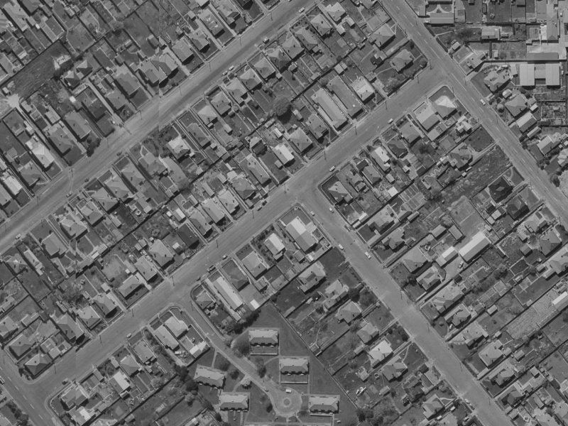 34 Dunn Street from the air, 1970-1974