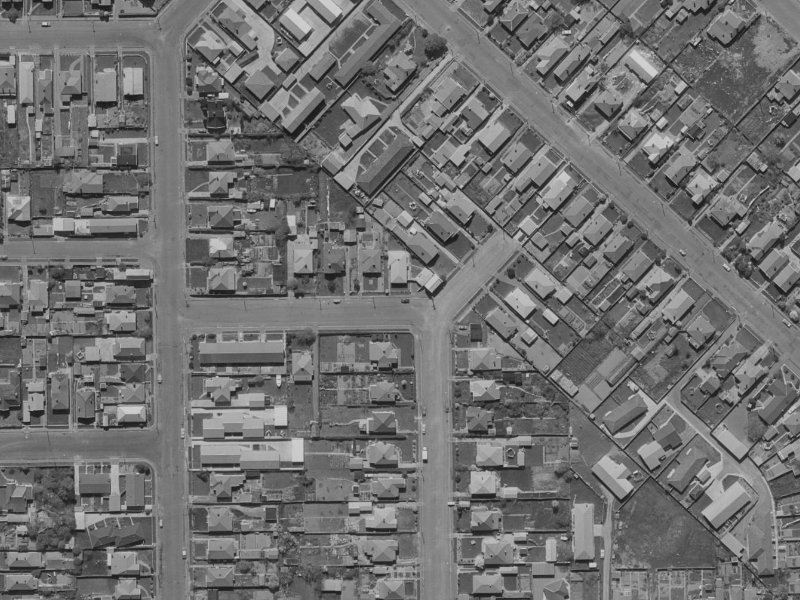 19 Millar Street from the air, 1970-1974