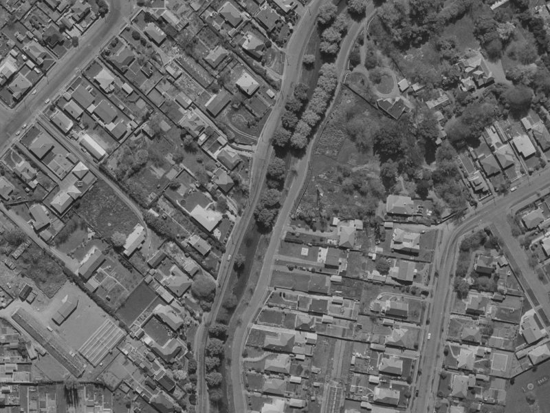 30 Riverlaw Terrace from the air, 1970-1974