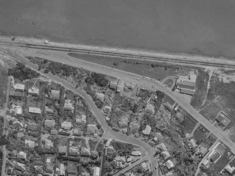 8E McCormacks Bay Road from the air, 1970-1974