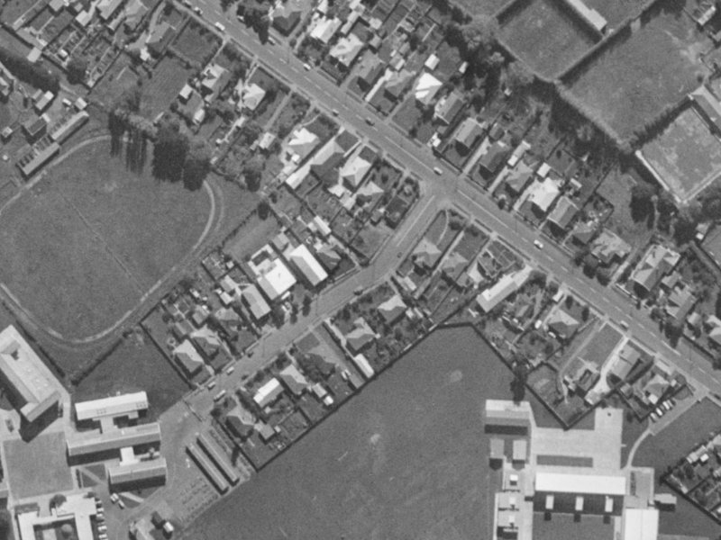 2 Upland Road from the air, 1970-1974