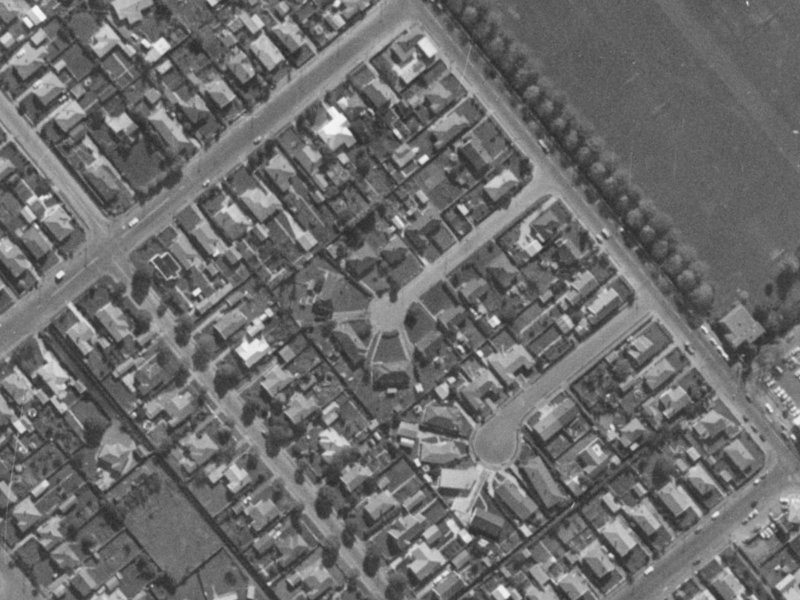 11A Sefton Place from the air, 1970-1974