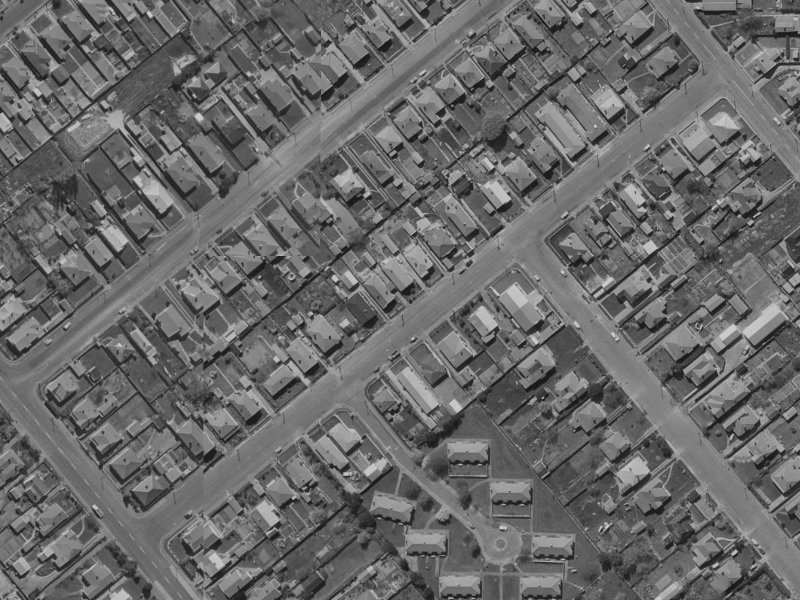 25 Dunn Street from the air, 1970-1974