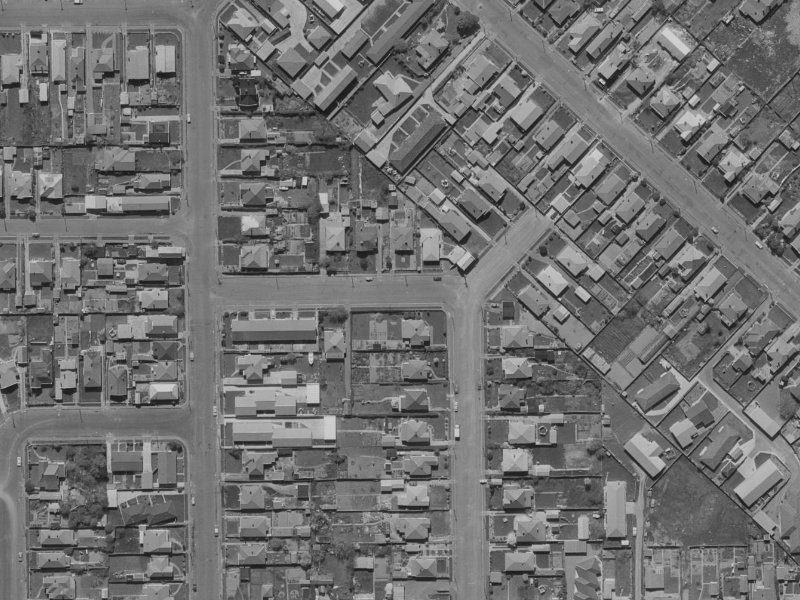 16 Millar Street from the air, 1970-1974