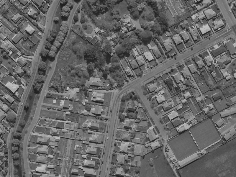 63B St Martins Road from the air, 1970-1974