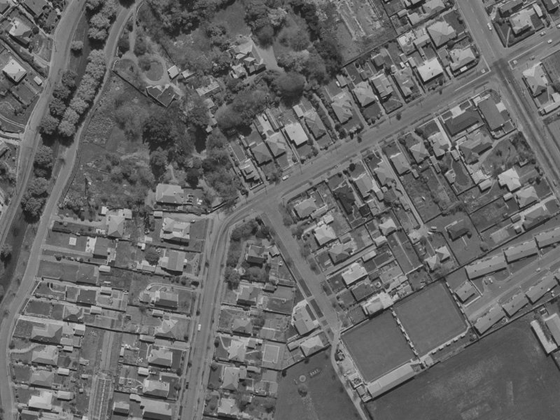 62 St Martins Road from the air, 1970-1974