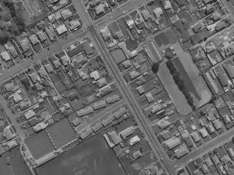 135 Wilsons Rd South from the air, 1970-1974