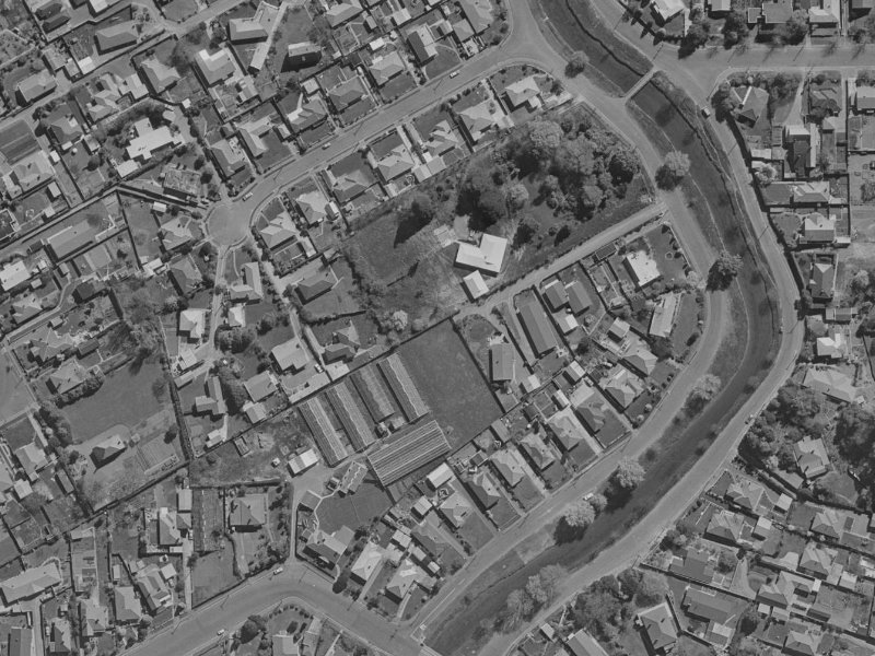 212A Riverlaw Terrace from the air, 1970-1974