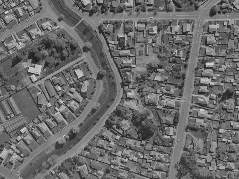 211 Fifield Terrace from the air, 1970-1974