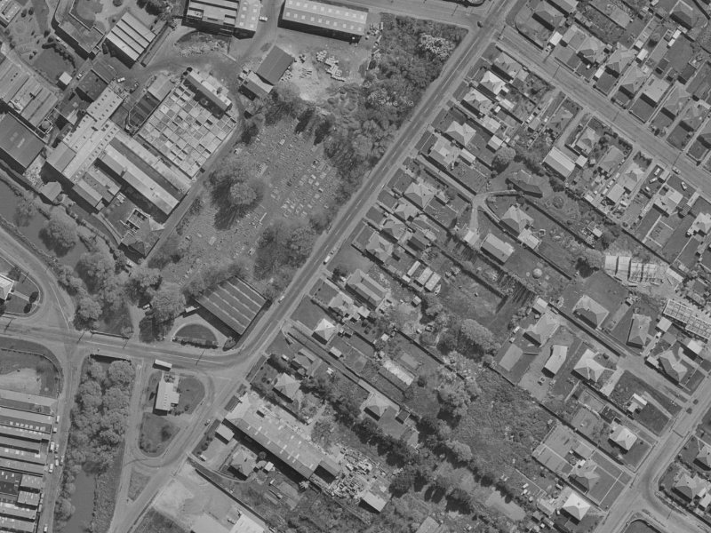 83 Rutherford Street from the air, 1970-1974