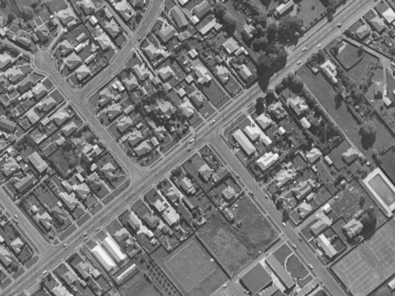 75 Halswell Road from the air, 1970-1974