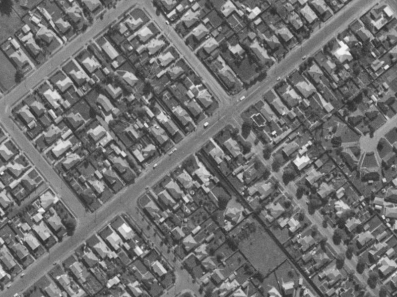 46A Wychbury Street from the air, 1970-1974