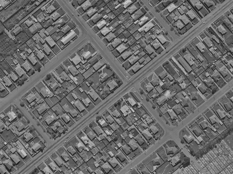35 Milton Street from the air, 1970-1974