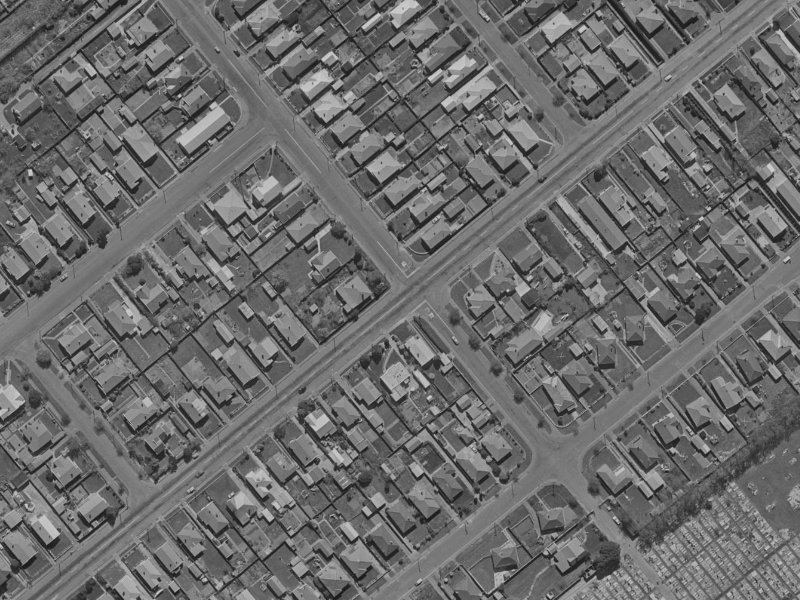 51 Milton Street from the air, 1970-1974