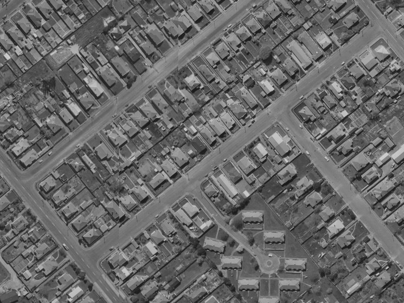 23 Dunn Street from the air, 1970-1974