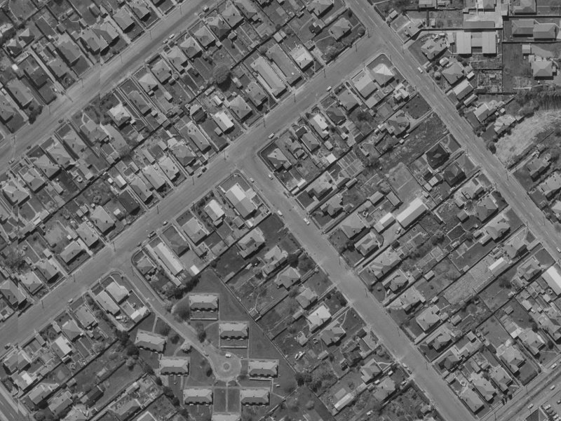 6 Baretta Street from the air, 1970-1974