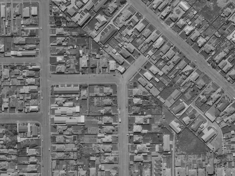 31 Seddon Street from the air, 1970-1974