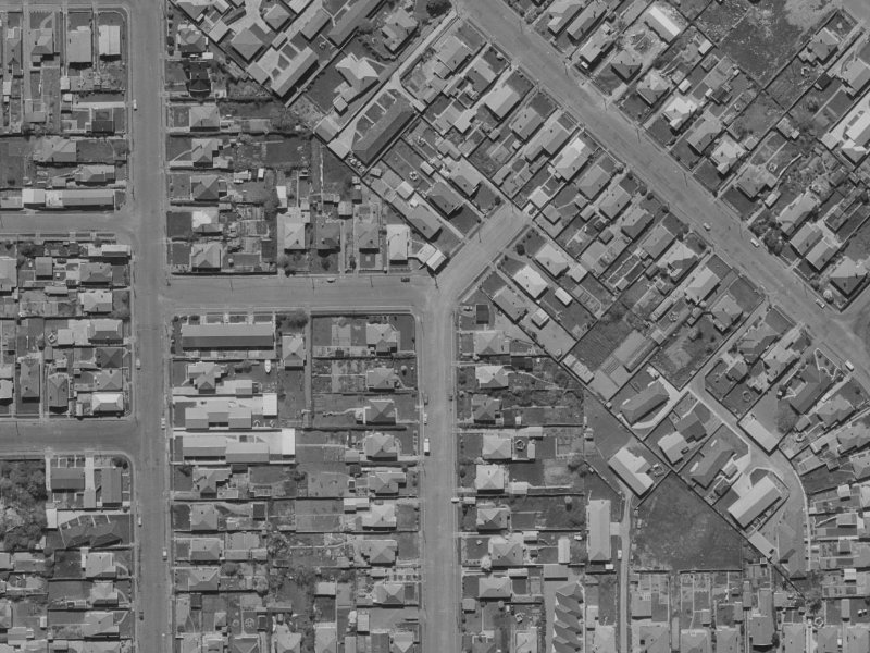 33 Seddon Street from the air, 1970-1974