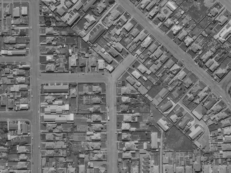 32A Seddon Street from the air, 1970-1974