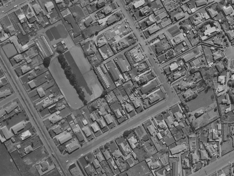 Riverlaw Terrace from the air, 1970-1974