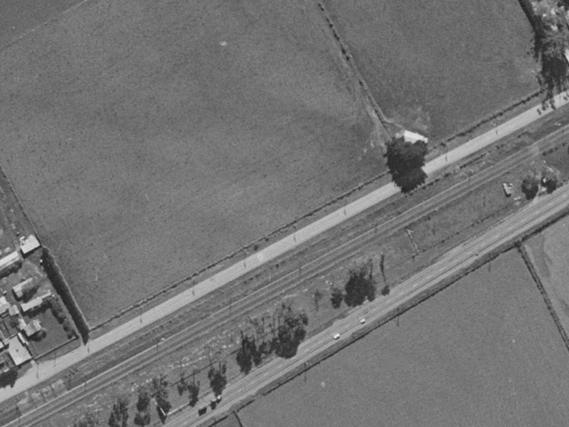 1 Globe Bay Drive from the air, 1970-1974