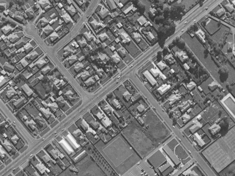 2 Tankerville Road from the air, 1970-1974