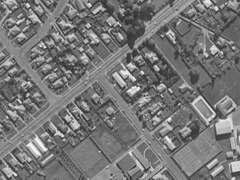 3 Tankerville Road from the air, 1970-1974