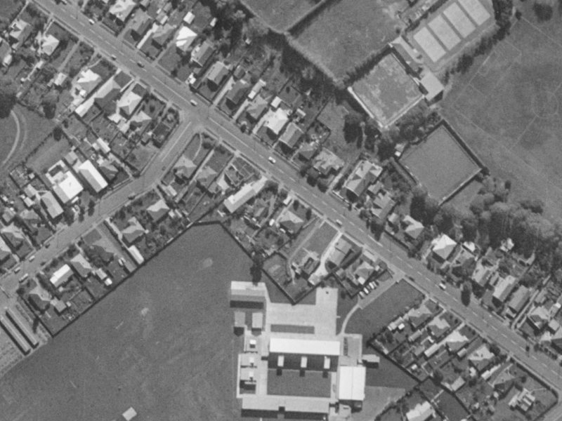 42 Hoon Hay Road from the air, 1970-1974