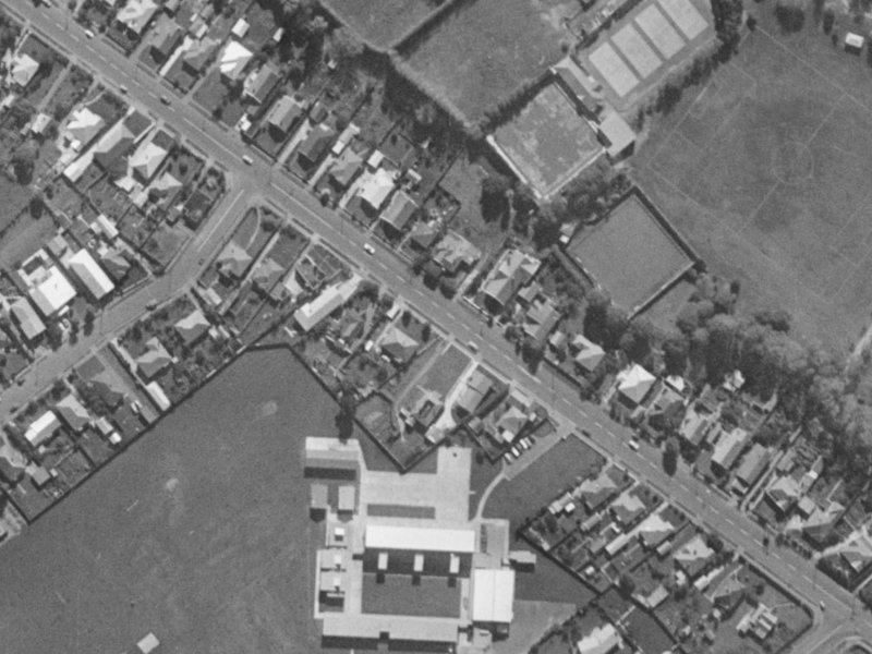 44A Hoon Hay Road from the air, 1970-1974