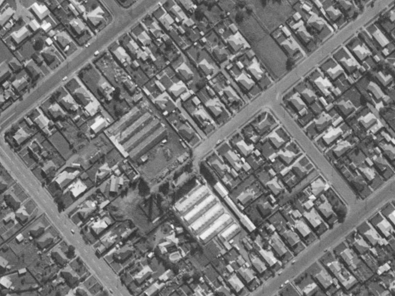3 Cherrytree Lane from the air, 1970-1974