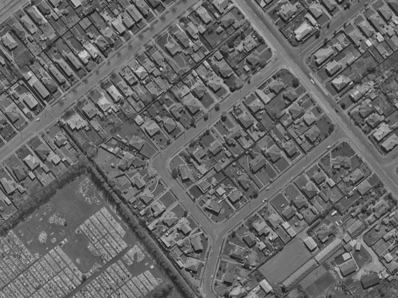 Mccombs Street from the air, 1970-1974