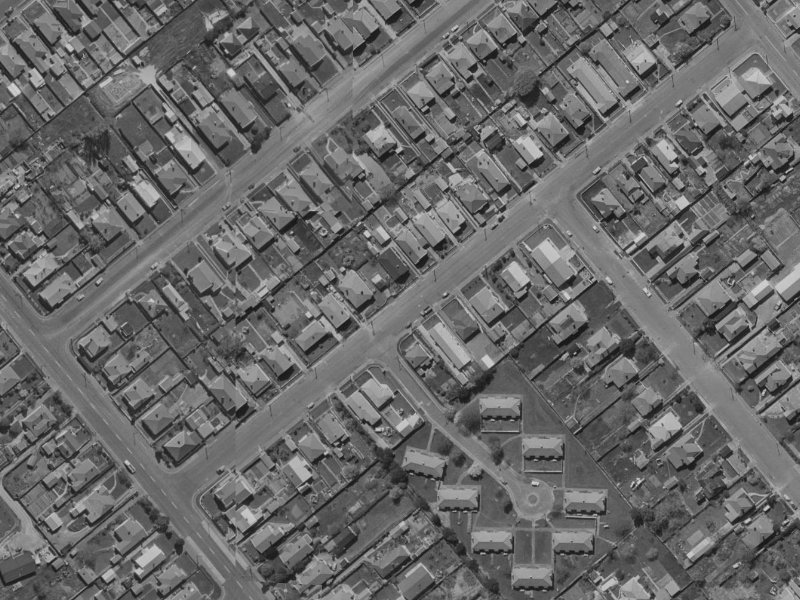19 Dunn Street from the air, 1970-1974