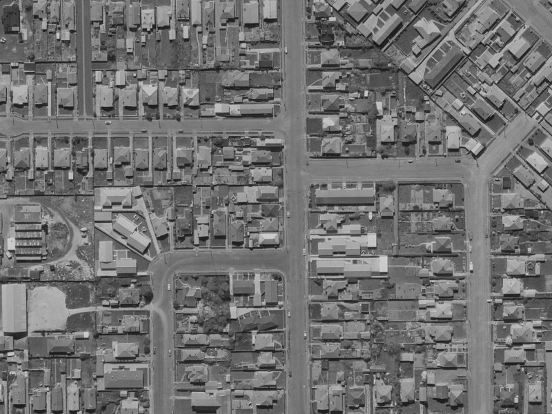 25 Longfellow Street from the air, 1970-1974