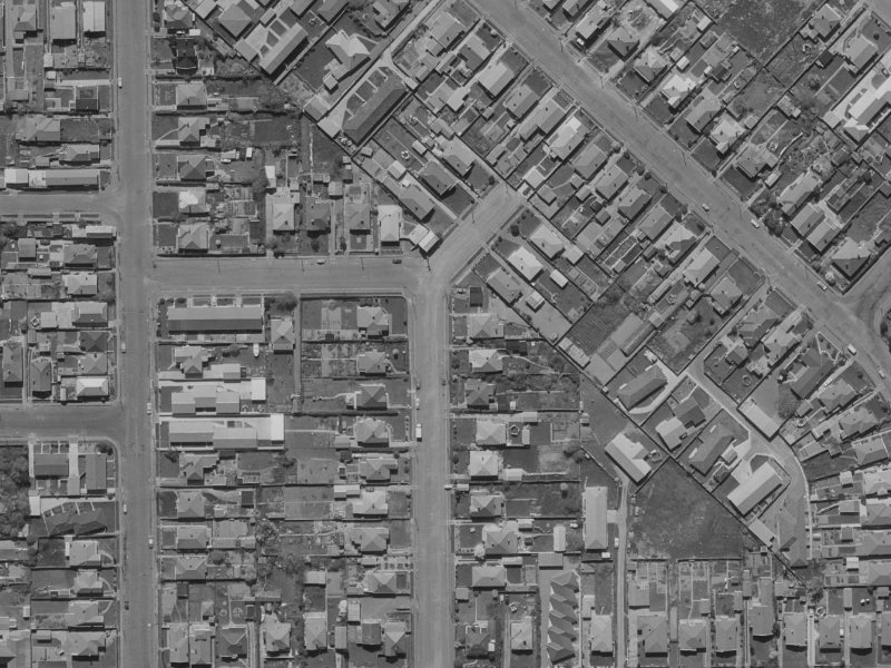 32 Seddon Street from the air, 1970-1974