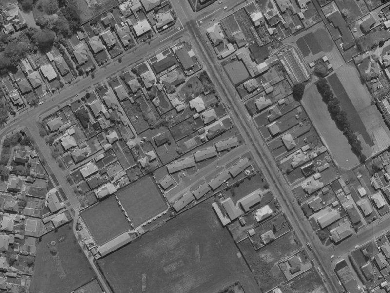 Saint Martins Road from the air, 1970-1974