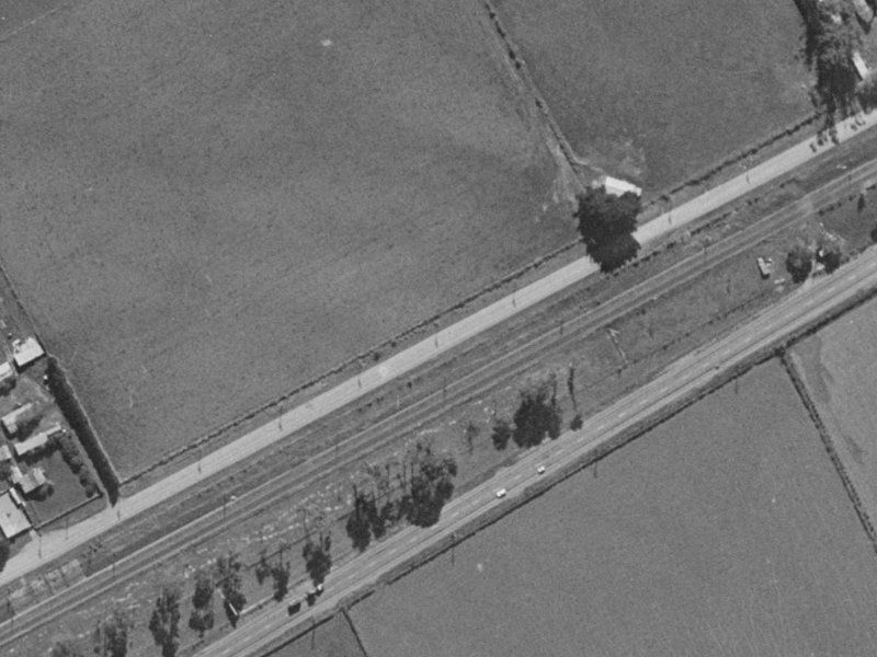 Jones Road from the air, 1970-1974