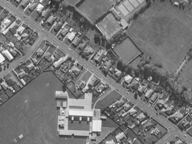 43 Hoon Hay Road from the air, 1970-1974